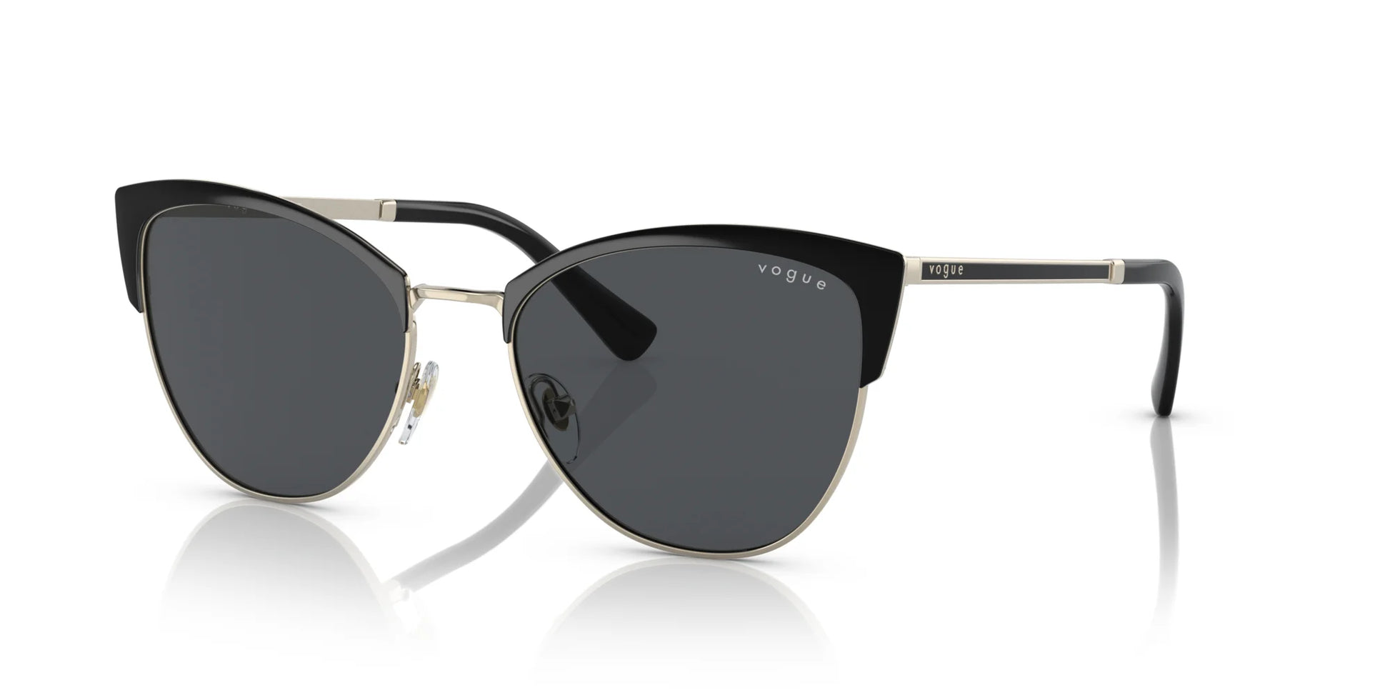 Vogue VO4251S Sunglasses Top Black / Pale Gold / Dark Grey