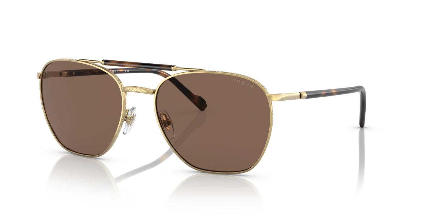 Vogue VO4256S Sunglasses Gold / Dark Brown