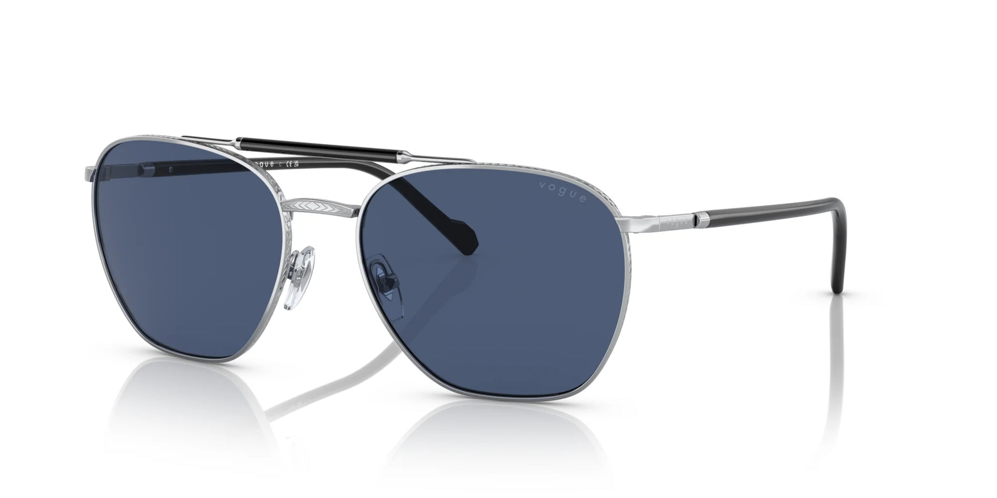 Vogue VO4256S Sunglasses Silver / Dark Blue
