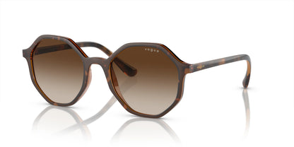 Vogue VO5222S Sunglasses Top Havana / Brown Transparent / Brown Gradient