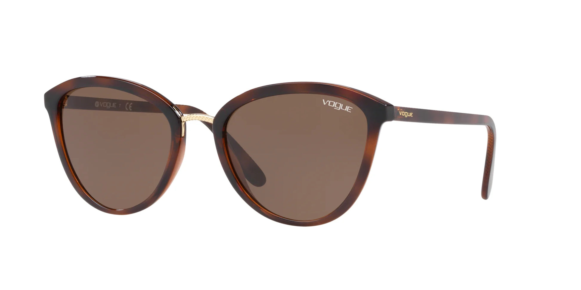 Vogue VO5270S Sunglasses Top Havana / Brown Transparent / Dark Brown