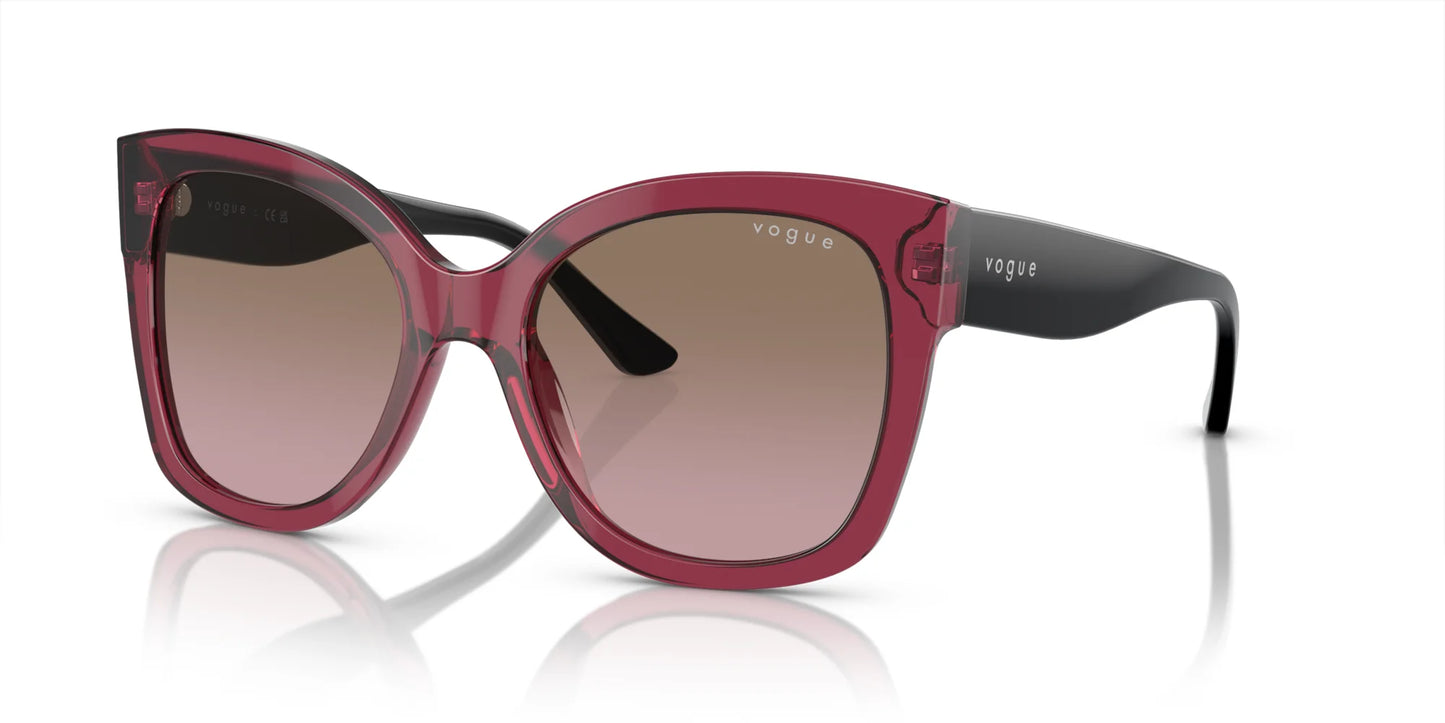 Vogue VO5338S Sunglasses Transparent Cherry / Violet Gradient Brown