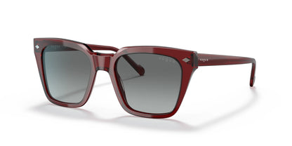 Vogue VO5380S Sunglasses Transparent Bordeaux / Grey Gradient