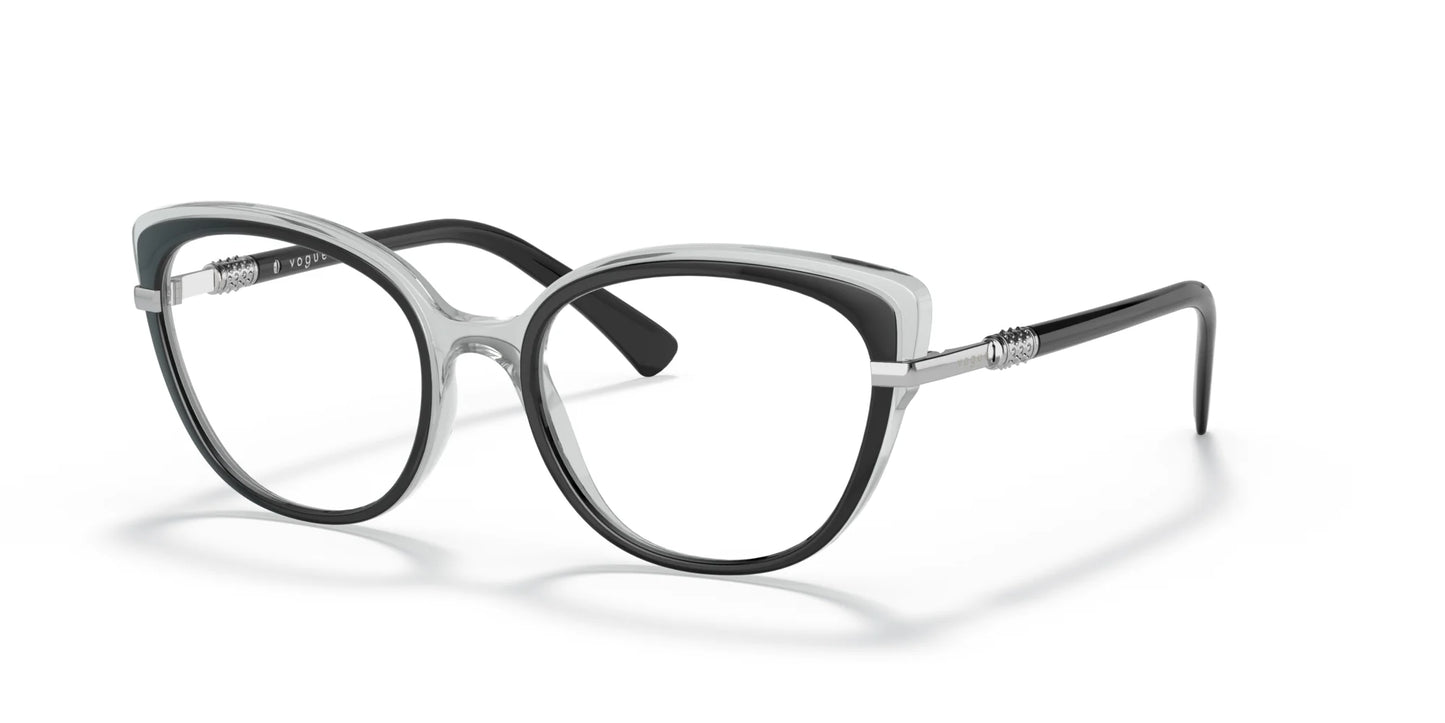 Vogue VO5383B Eyeglasses Top Black / Transparent Grey