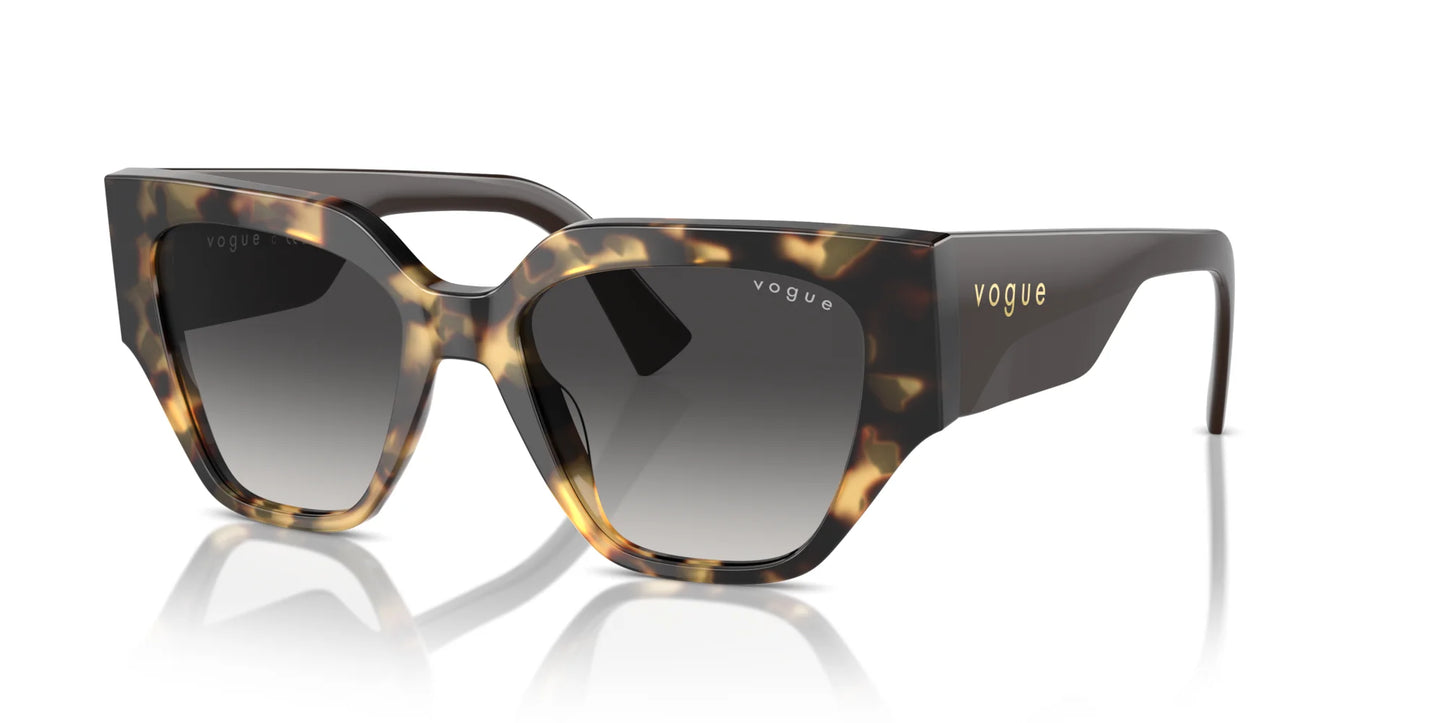Vogue VO5409S Sunglasses Yellow Tortoise / Grey Gradient Black