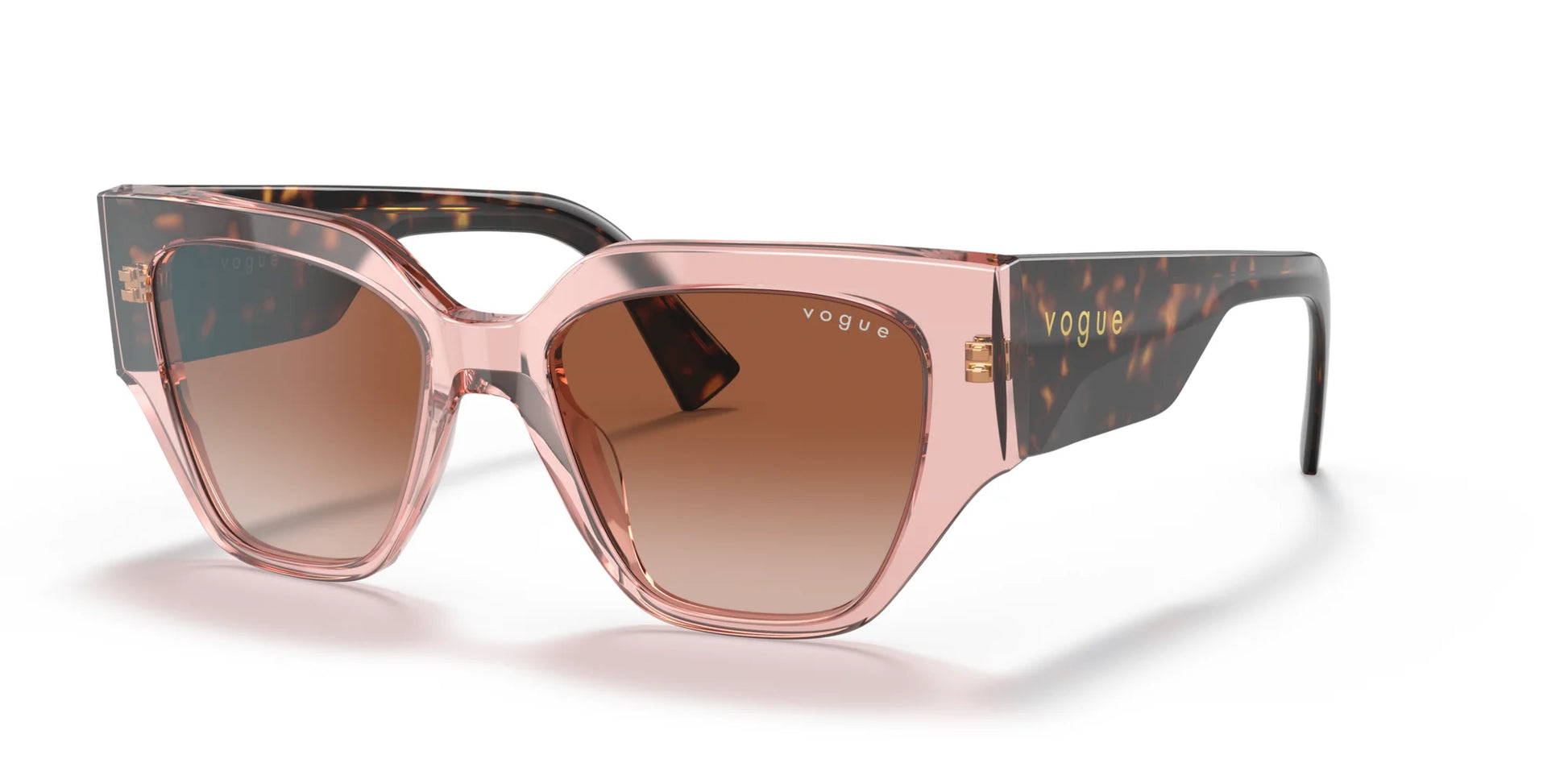 Vogue VO5409S Sunglasses Transparent Pink / Brown Gradient