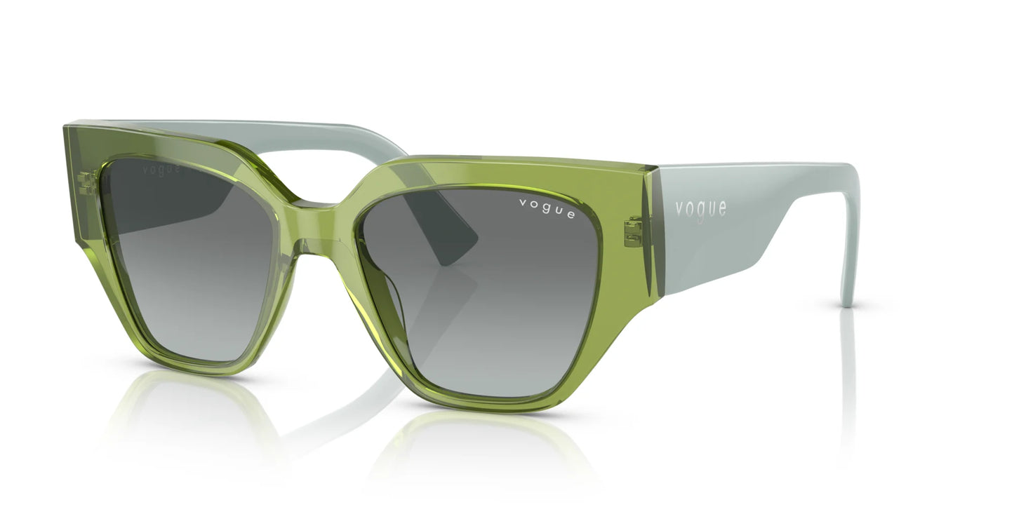 Vogue VO5409S Sunglasses Transparent Green / Gradient Grey
