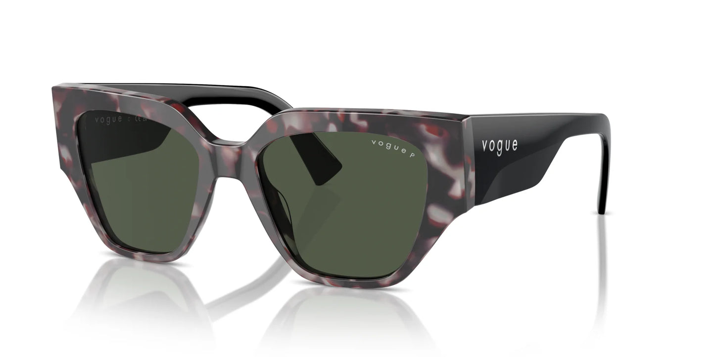 Vogue VO5409S Sunglasses Grey Tortoise / Dark Green Polarized