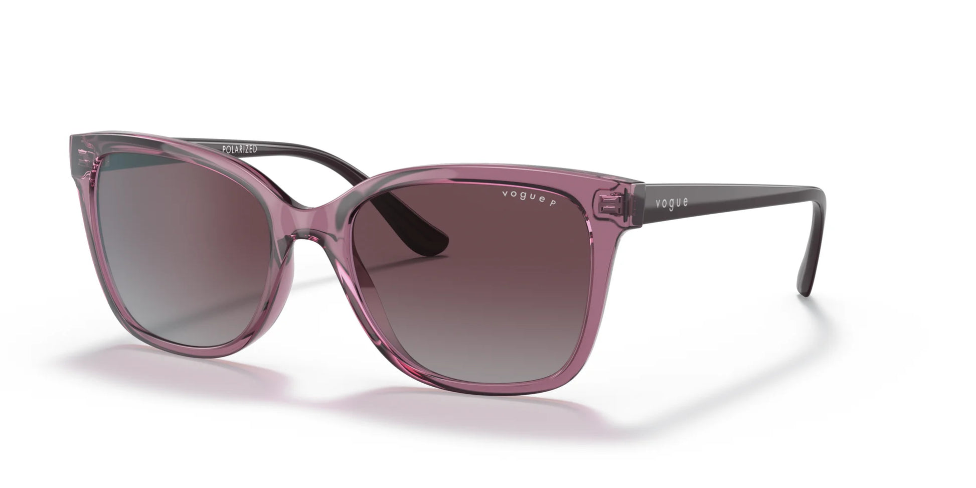 Vogue VO5426S Sunglasses Transparent Purple / Polar Grey Gradient Dark Violet