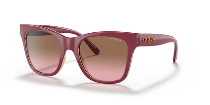 Vogue VO5428S Sunglasses Top Bordeaux / Serigraphy / Pink Gradient Brown