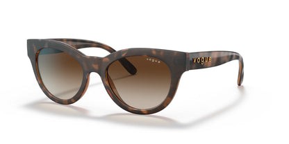 Vogue VO5429S Sunglasses Top Havana / Light Brown / Brown Gradient