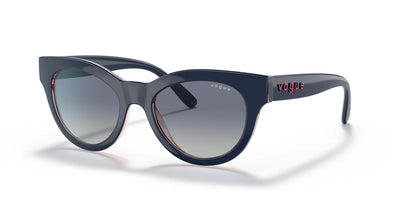 Vogue VO5429S Sunglasses Top Dark Blue / Serigraphy / Grey Gradient Dark Blue