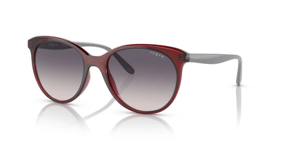Vogue VO5453S Sunglasses Transparent Bordeaux / Pink Gradient Dark Grey