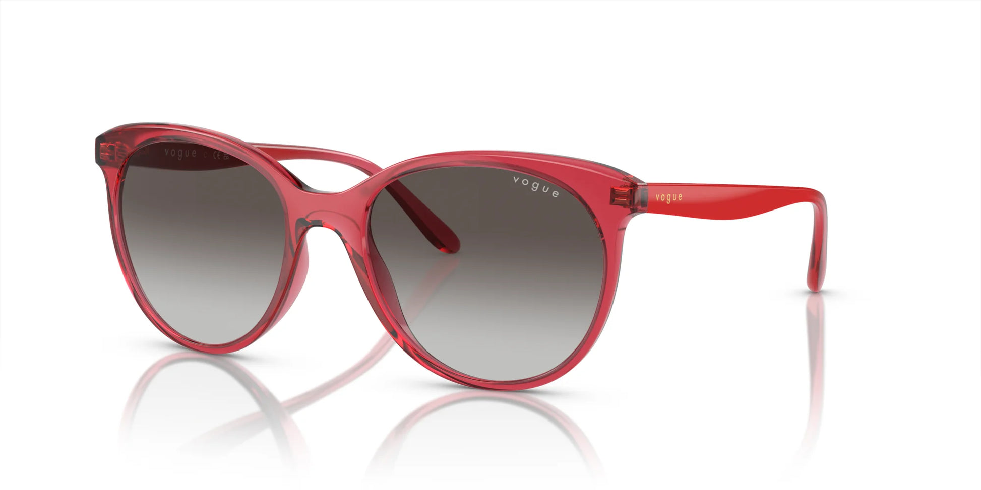 Vogue VO5453S Sunglasses Transparent Red / Grey Gradient