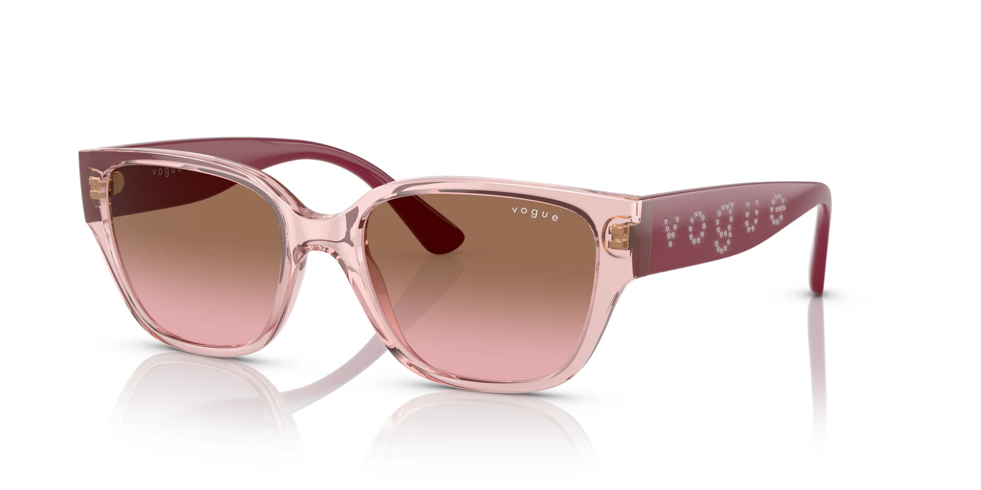 Vogue VO5459SB Sunglasses Transparent Light Pink / Pink Gradient Brown
