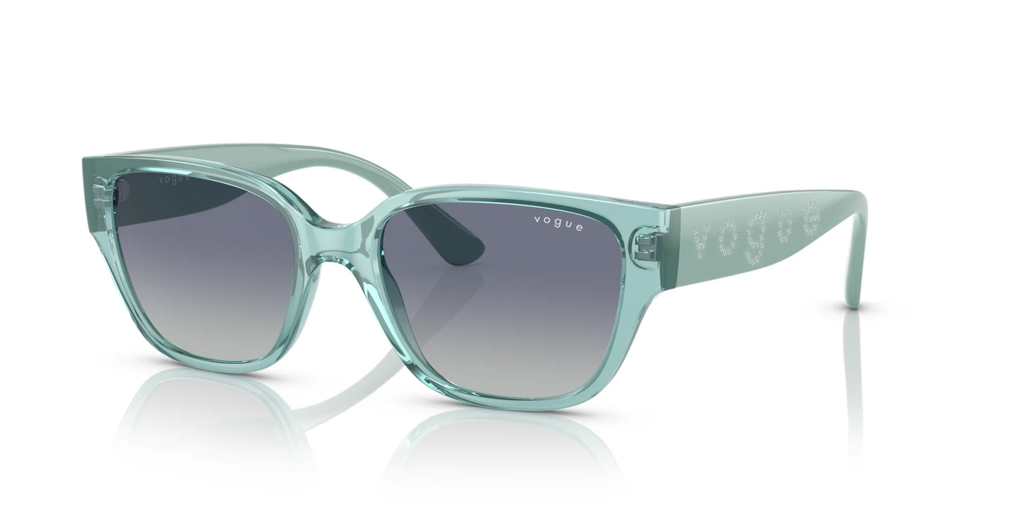 Vogue VO5459SB Sunglasses Transparent Green Water / Gradient Blue