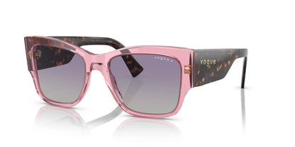 Vogue VO5462S Sunglasses Transparent Pink / Polar Grey Gradient Violet