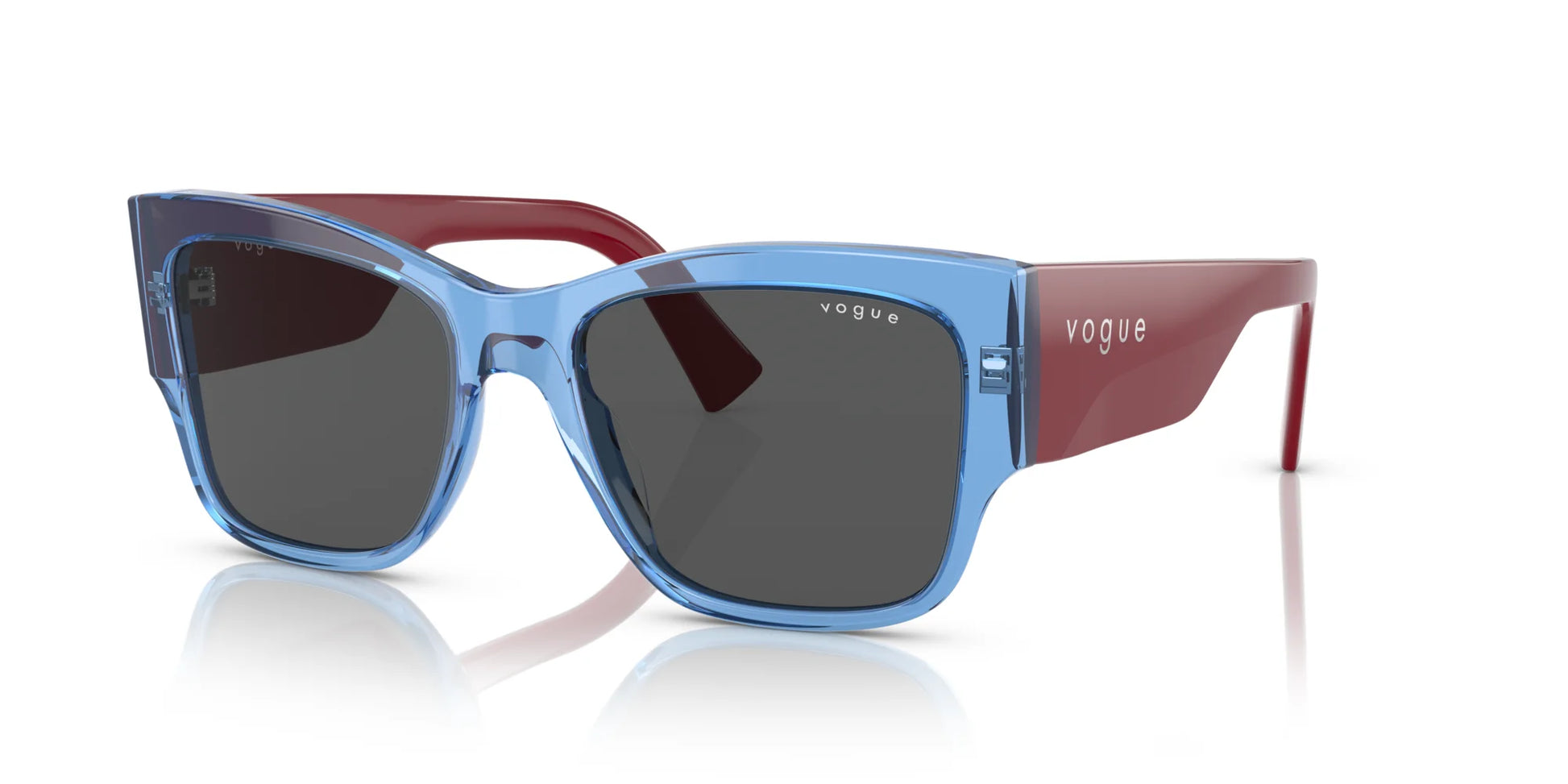Vogue VO5462S Sunglasses Transparent Blue / Dark Grey