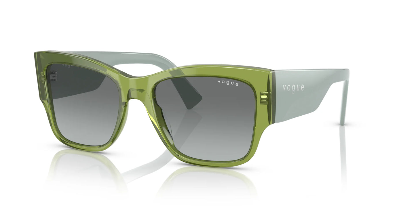 Vogue VO5462S Sunglasses Transparent Green / Gradient Grey