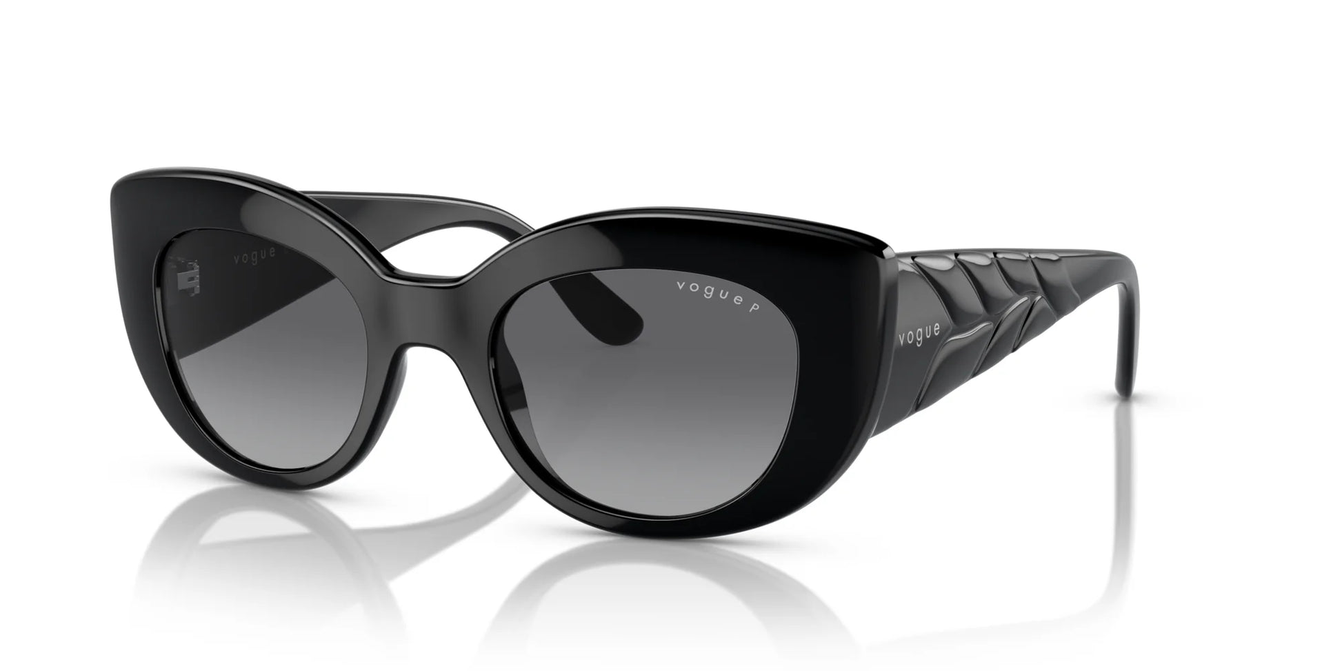 Vogue VO5480S Sunglasses Black / Gradient Grey Polarized