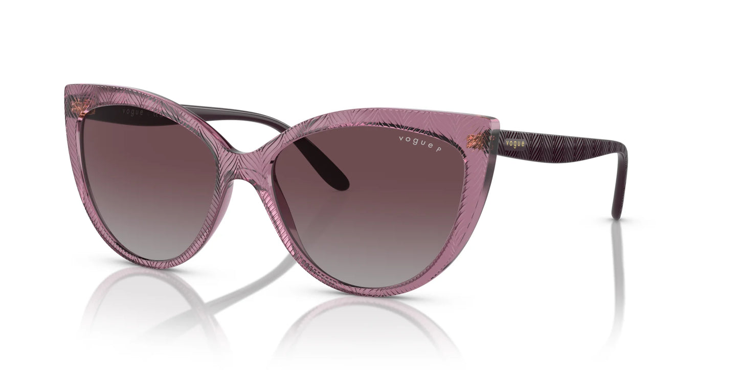 Vogue VO5484S Sunglasses Transparent Purple / Polar Grey Gradient Violet