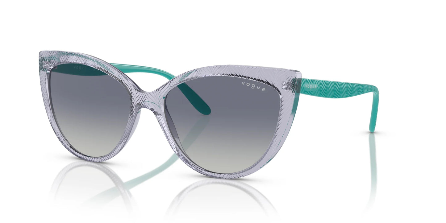 Vogue VO5484S Sunglasses Transparent Light Violet / Grey Gradient Blue