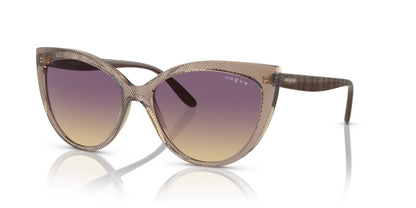 Vogue VO5484S Sunglasses Transparent Brown / Yellow Gradient Violet