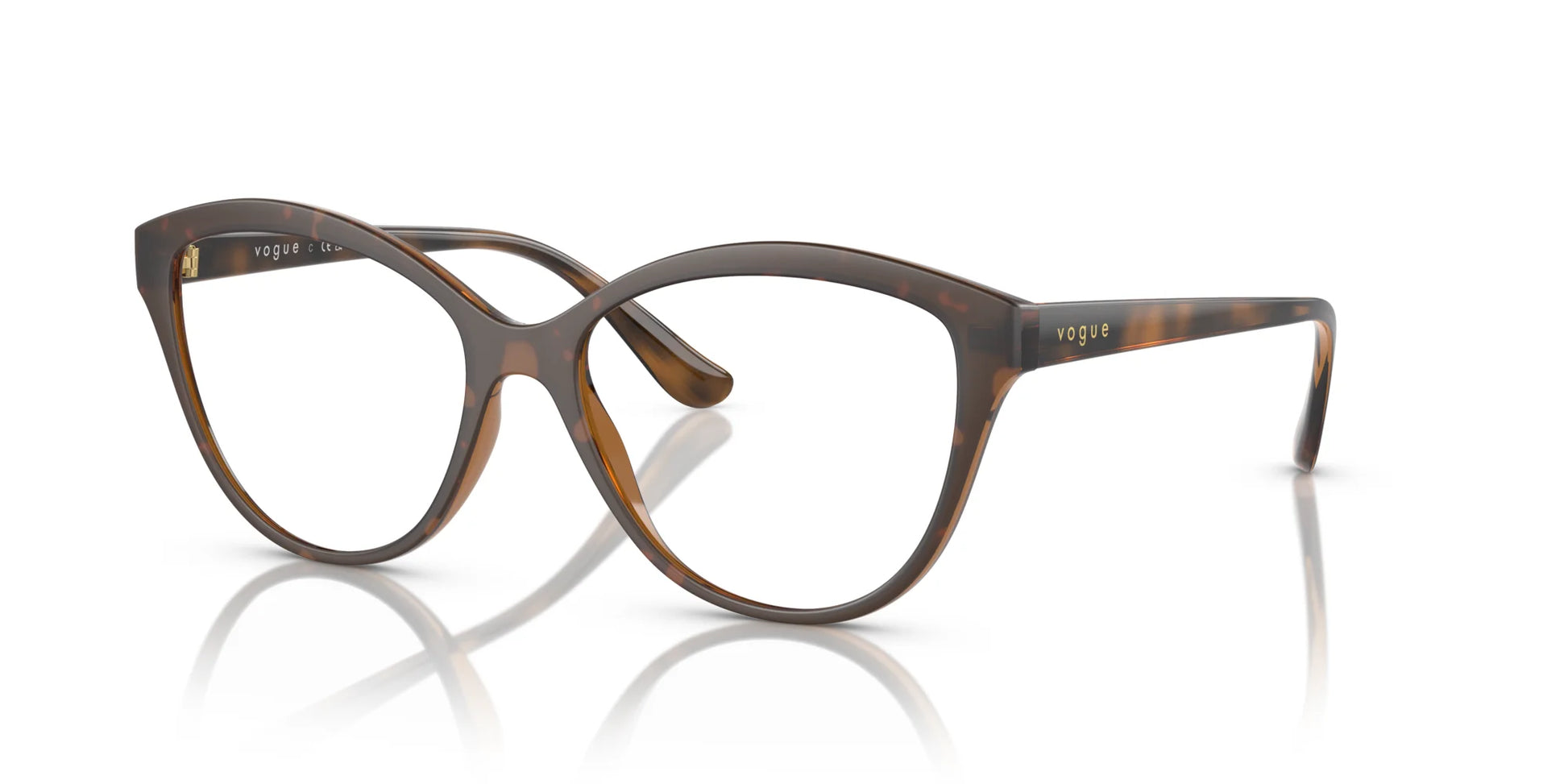 Vogue VO5489 Eyeglasses Top Havana / Transparent Brown