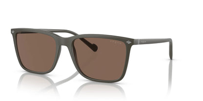 Vogue VO5493S Sunglasses Semi Matte Full Military Green / Dark Brown