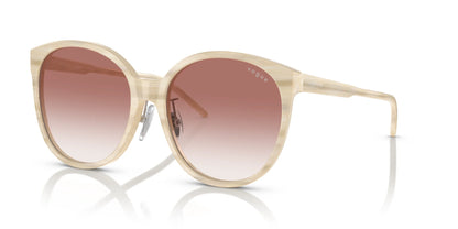 Vogue VO5509SF Sunglasses Beige Horn / Clear Gradient Pink