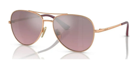 Vogue VJ1001 Sunglasses Rose Gold / Violet Mirror Silver Gradient