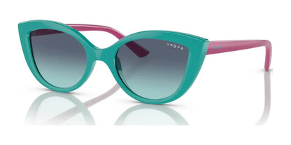 Vogue VJ2003 Sunglasses Top Green / Azure Gradient Dark Blue