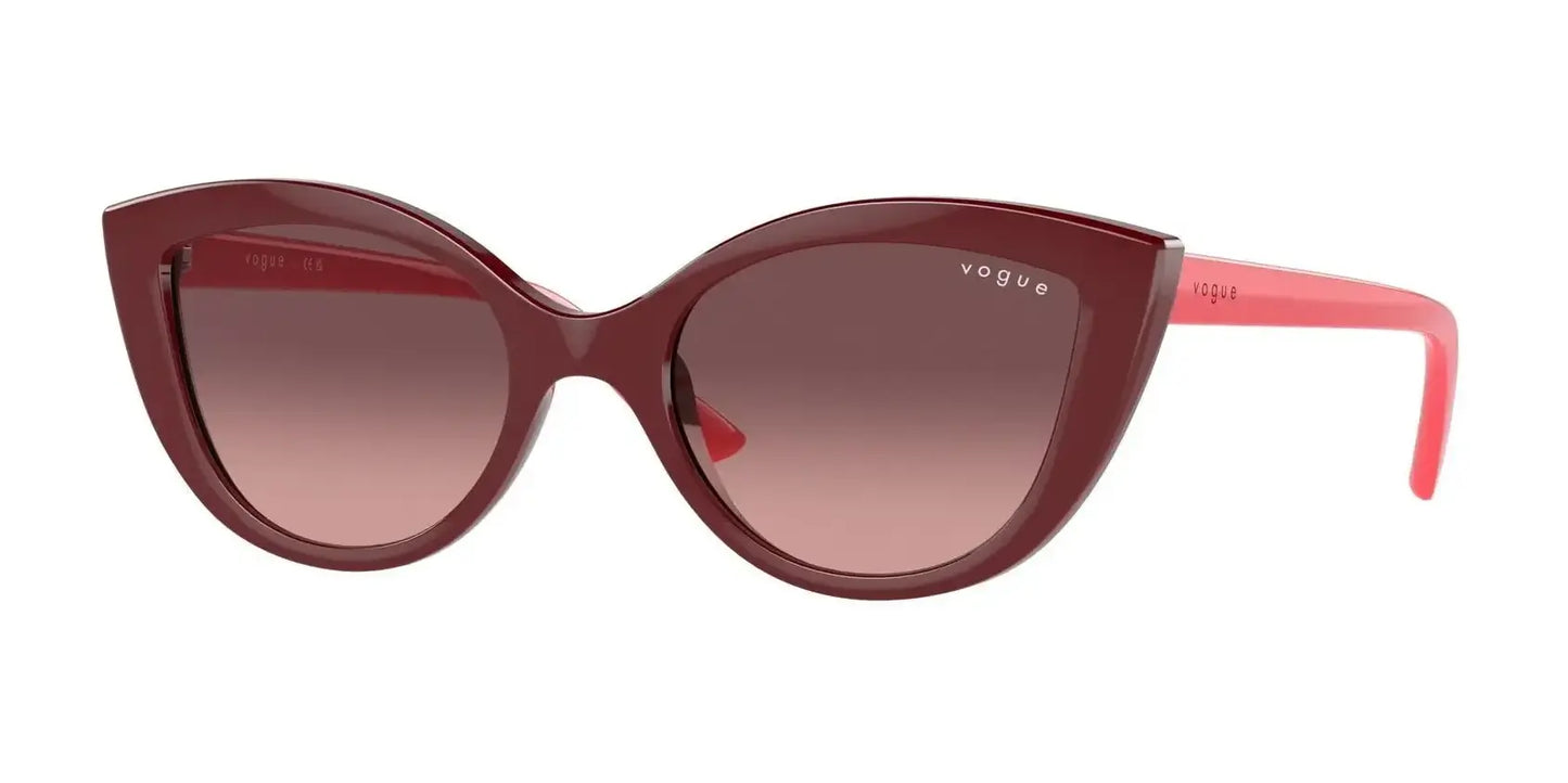 Vogue VJ2003 Sunglasses Top Bordeaux / Light Pink Gradient Pink