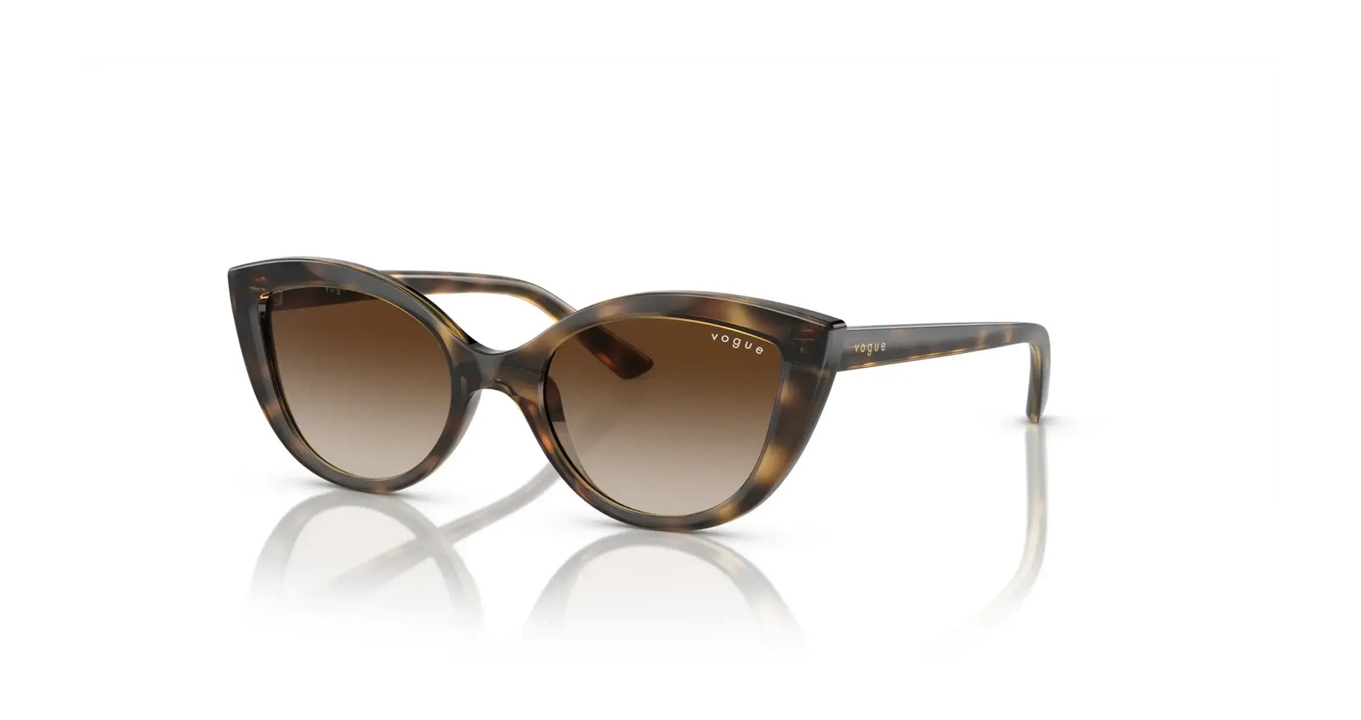 Vogue VJ2003 Sunglasses Top Dark Havana / Brown Gradient