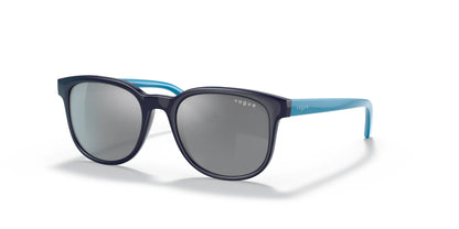 Vogue VJ2011 Sunglasses Dark Blue / Grey Mirror Silver Gradient