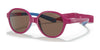 Vogue VJ2012 Sunglasses / Pink On Rubber Blue / Dark Brown (3N 9%) №256873 / Size 40
