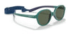 Vogue VJ2012 Sunglasses / Blue On Rubber Cream / Dark Grey (3N 9.3%) №297487 / Size 40