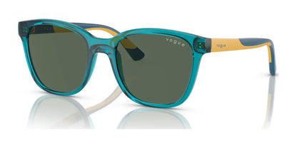 Vogue VJ2019 Sunglasses Transparent Blue / Dark Green