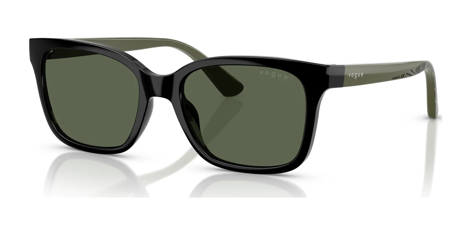 Vogue VJ2027 Sunglasses Black / Dark Green