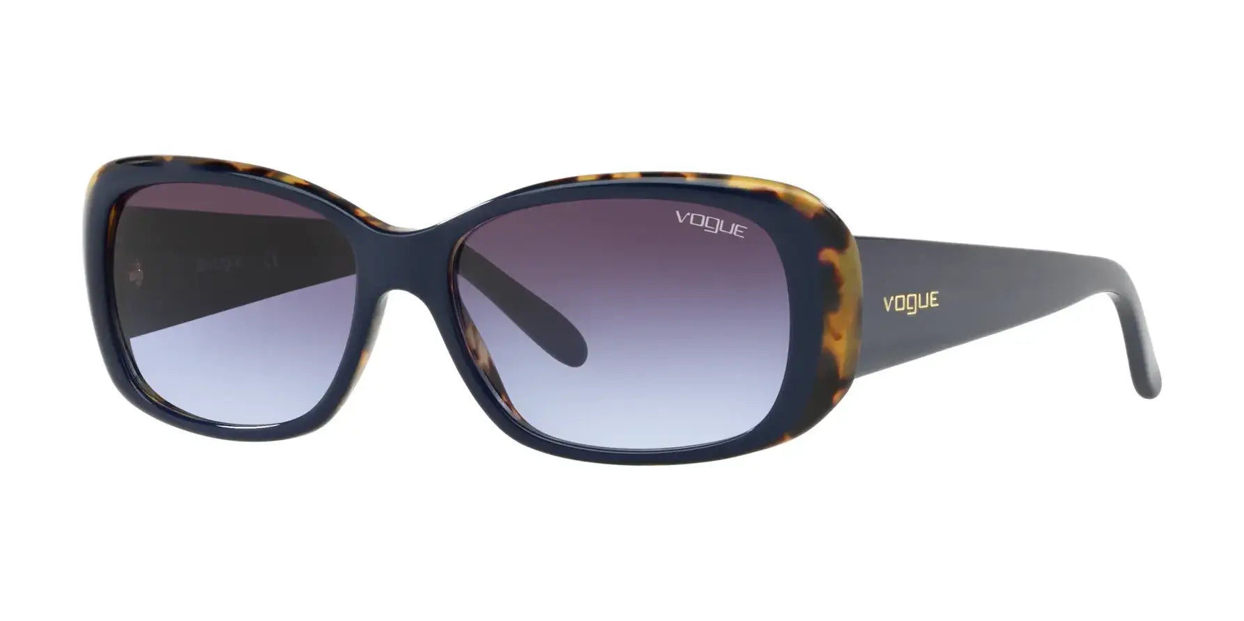 Vogue VO2606S Sunglasses Top Blue / Tortoise / Violet Gradient Dark Grey