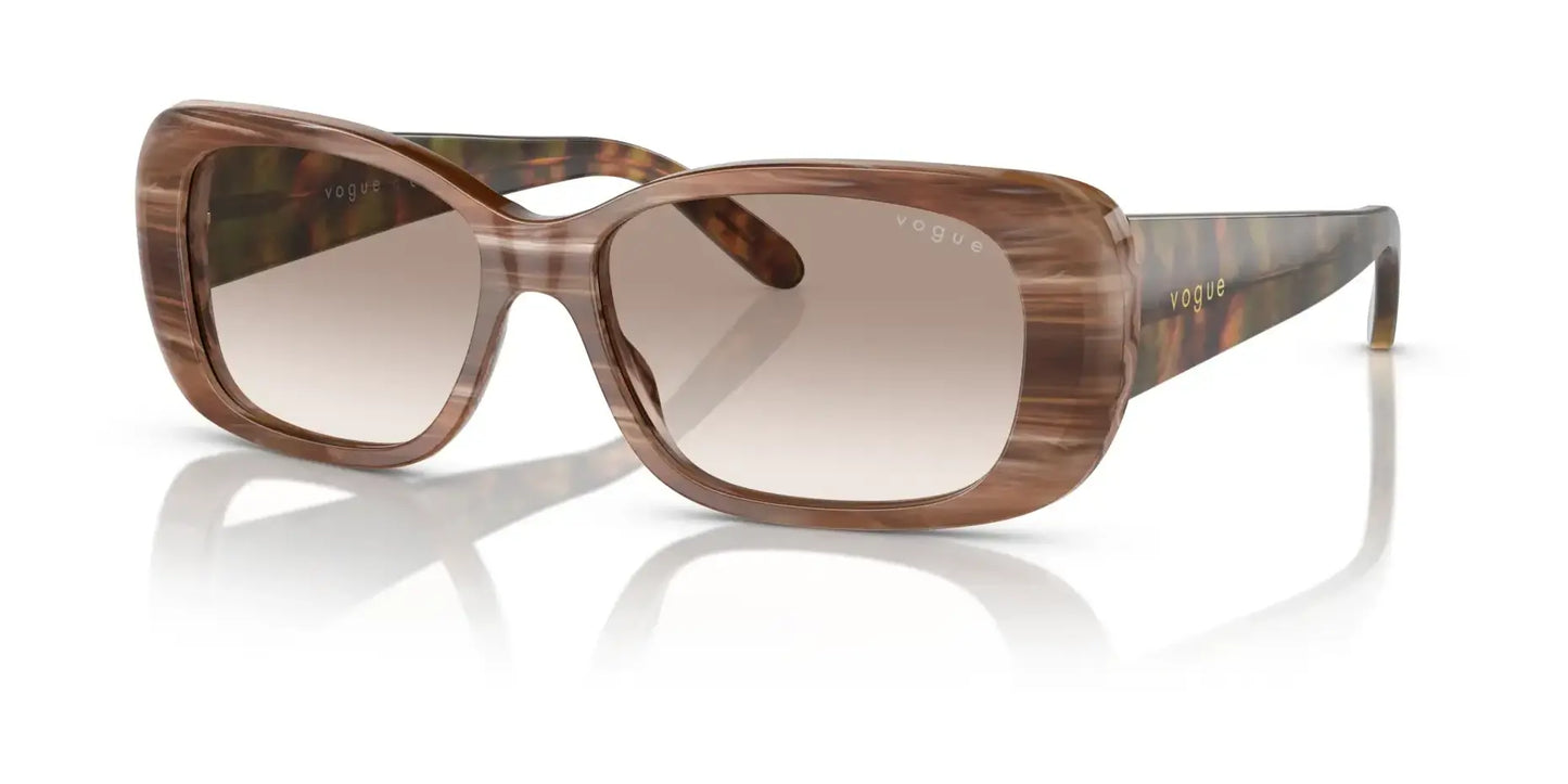 Vogue VO2606S Sunglasses Brown Horn / Clear Gradient Brown