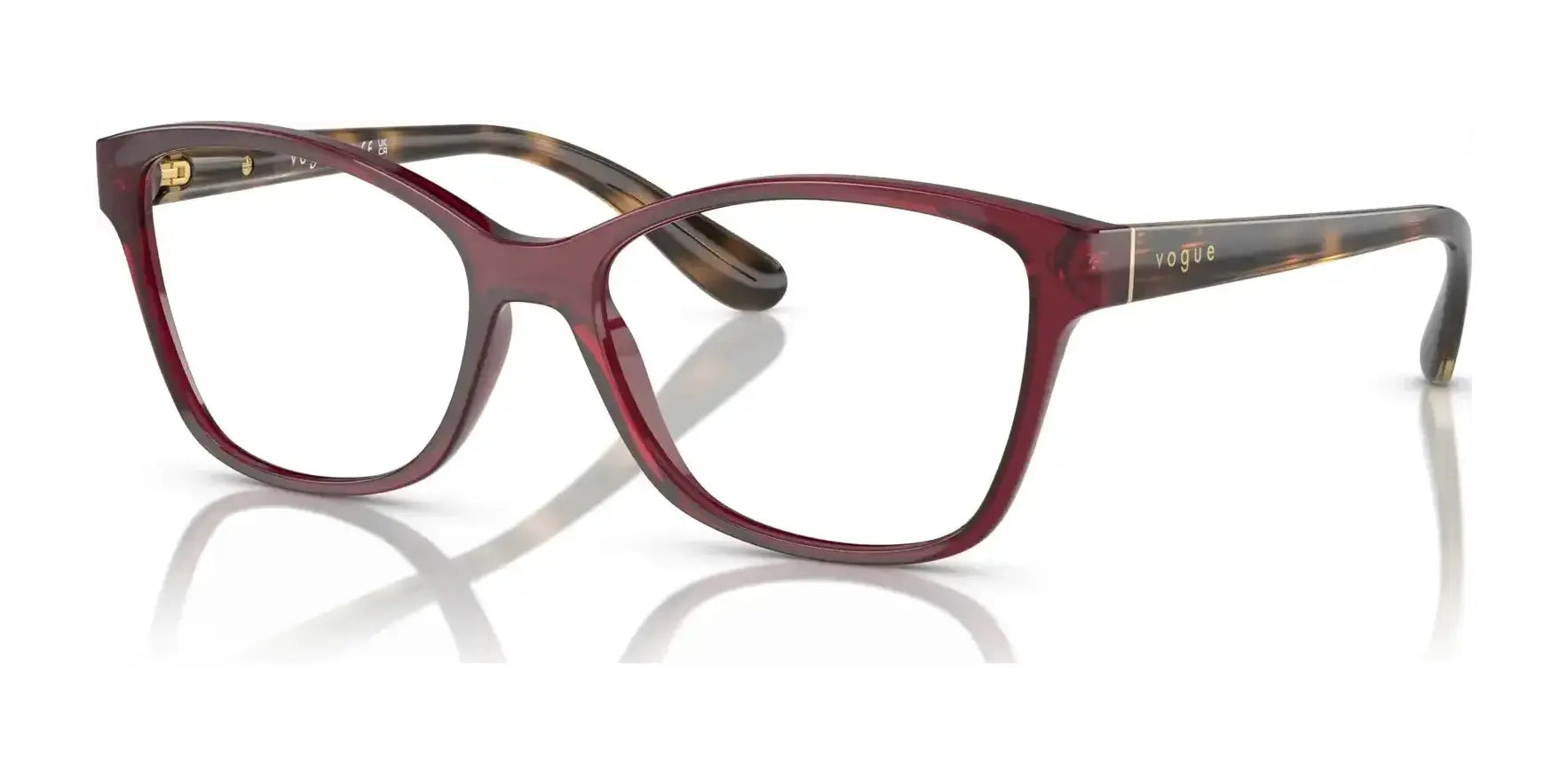 Vogue VO2998 Eyeglasses Opal Dark Red