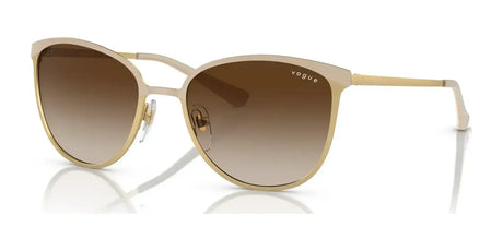 Vogue VO4002S Sunglasses Top Matte Beige / Brushed Gold / Brown Gradient