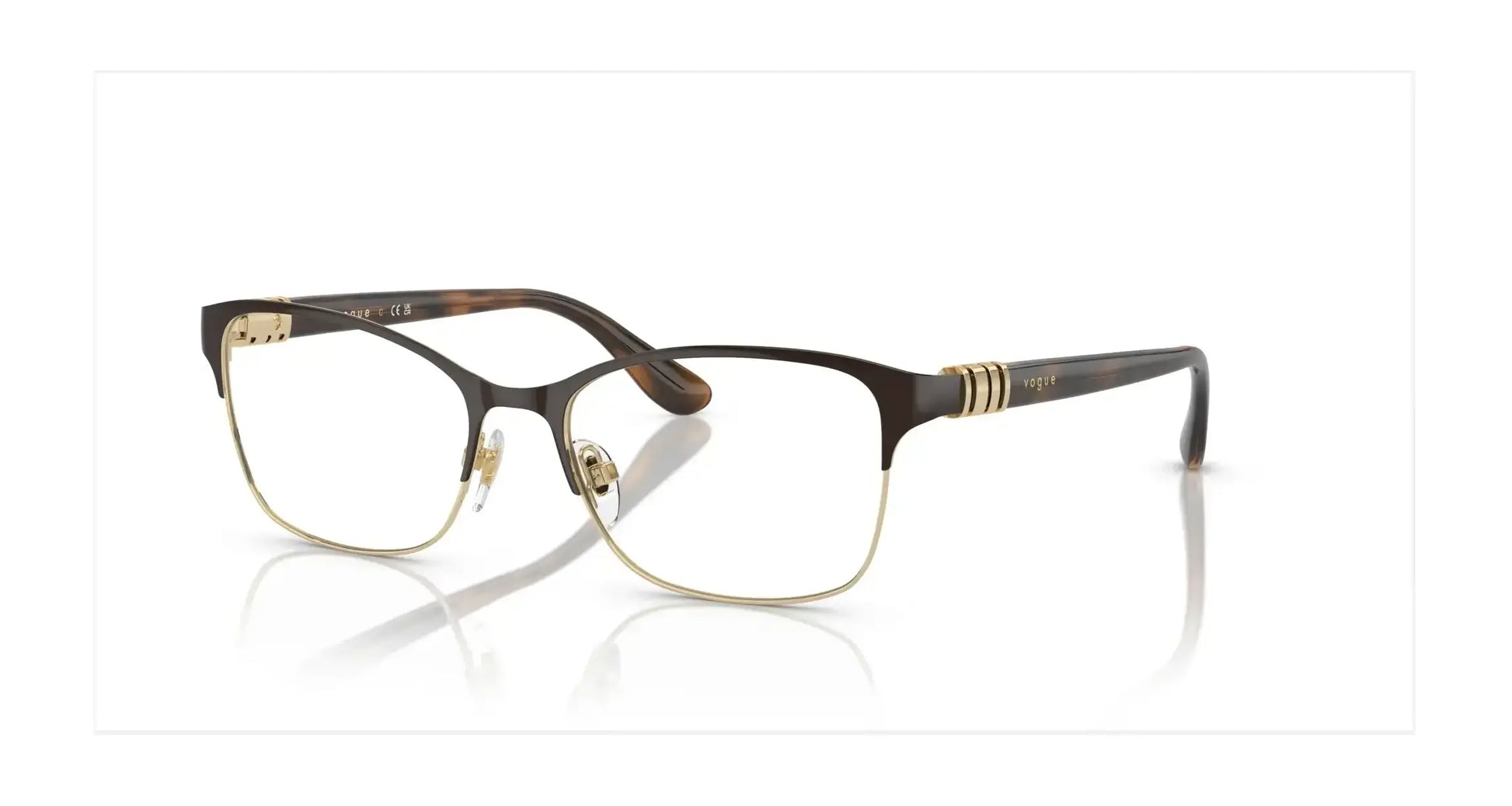 Vogue VO4050 Eyeglasses Top Brown / Pale Gold