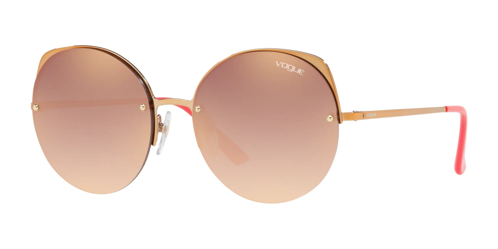 Vogue VO4081S Sunglasses Rose Gold / Gradient Pink Mirror Pink
