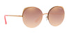 Vogue VO4081S Sunglasses | Size 55 / Rose Gold №50756F / Gradient Pink Mirror Pink (2N 28.9%)