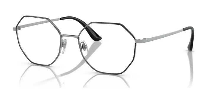 Vogue VO4094 Eyeglasses | Size 52 / Top Black / Matte Silver №323