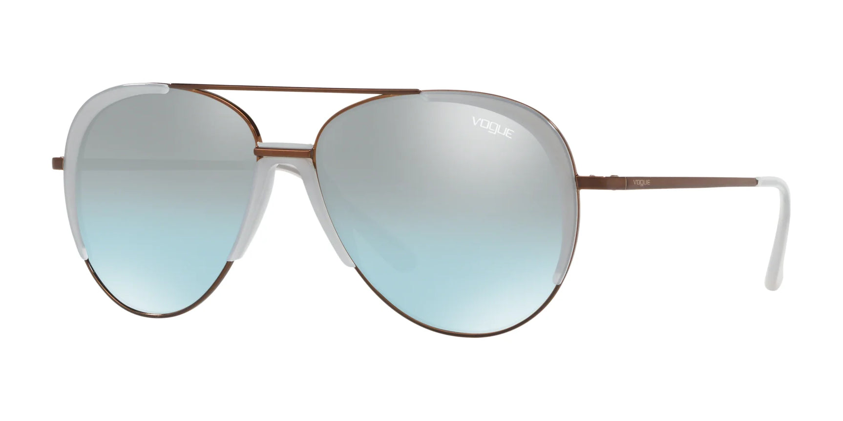 Vogue VO4097S Sunglasses Copper / Azure Gradient Mirror Black