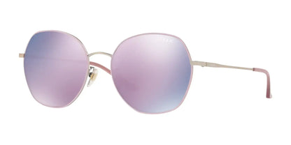 Vogue VO4115SD Sunglasses Top Pink / Matte Silver / Brown Orange 24K Iridium