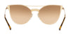 Vogue VO4135S Sunglasses | Size 141 / Pale Gold №848/3D / Brown Mirror Gradient Silver (2N 35%)